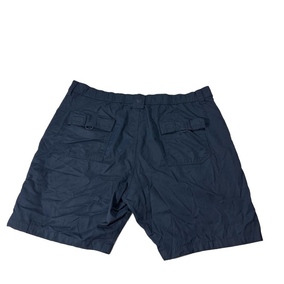 Wrangler Jeans Performance Mens Navy Blue Flat Front Shorts Size 42 9” Inseam - Picture 8 of 11